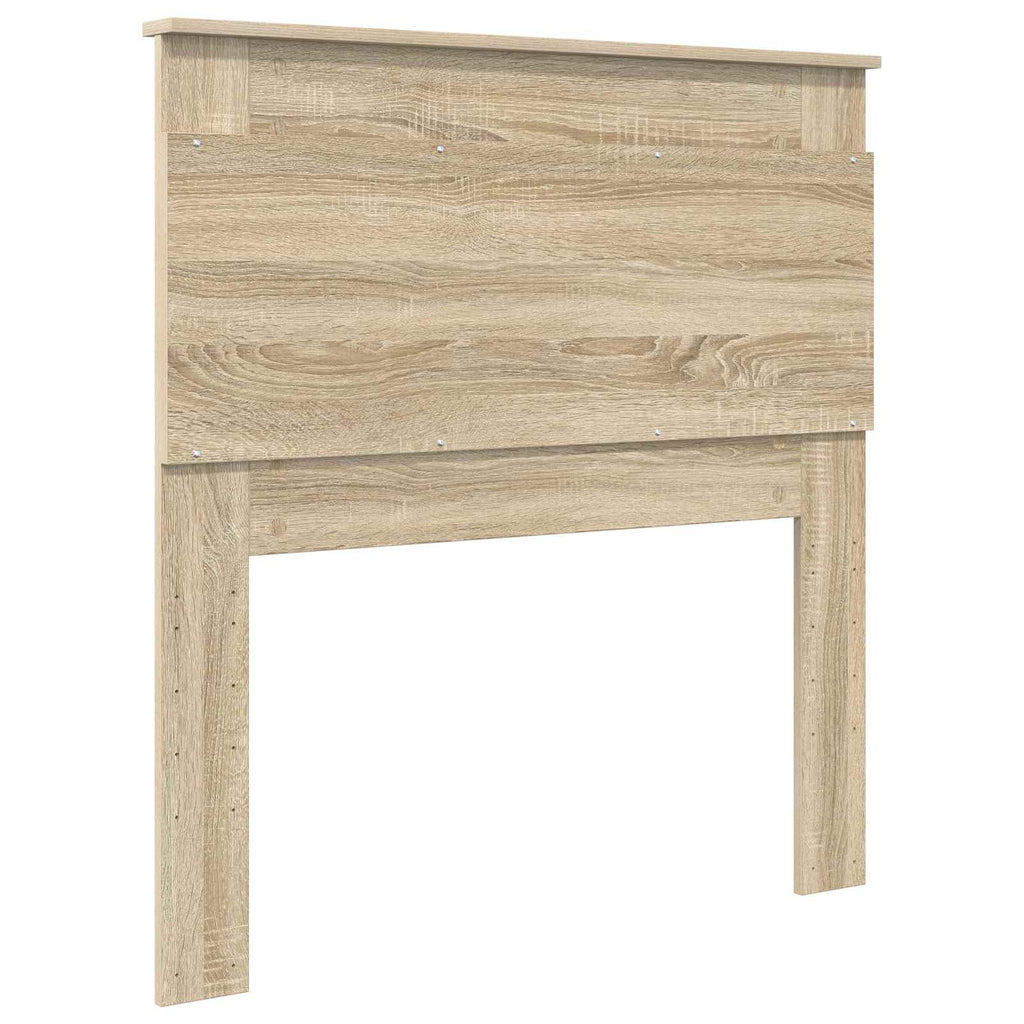 vidaXL Zagłówek Z zagłówkiem Dąb Sonoma 80 cm Materiał drewnopochodny
