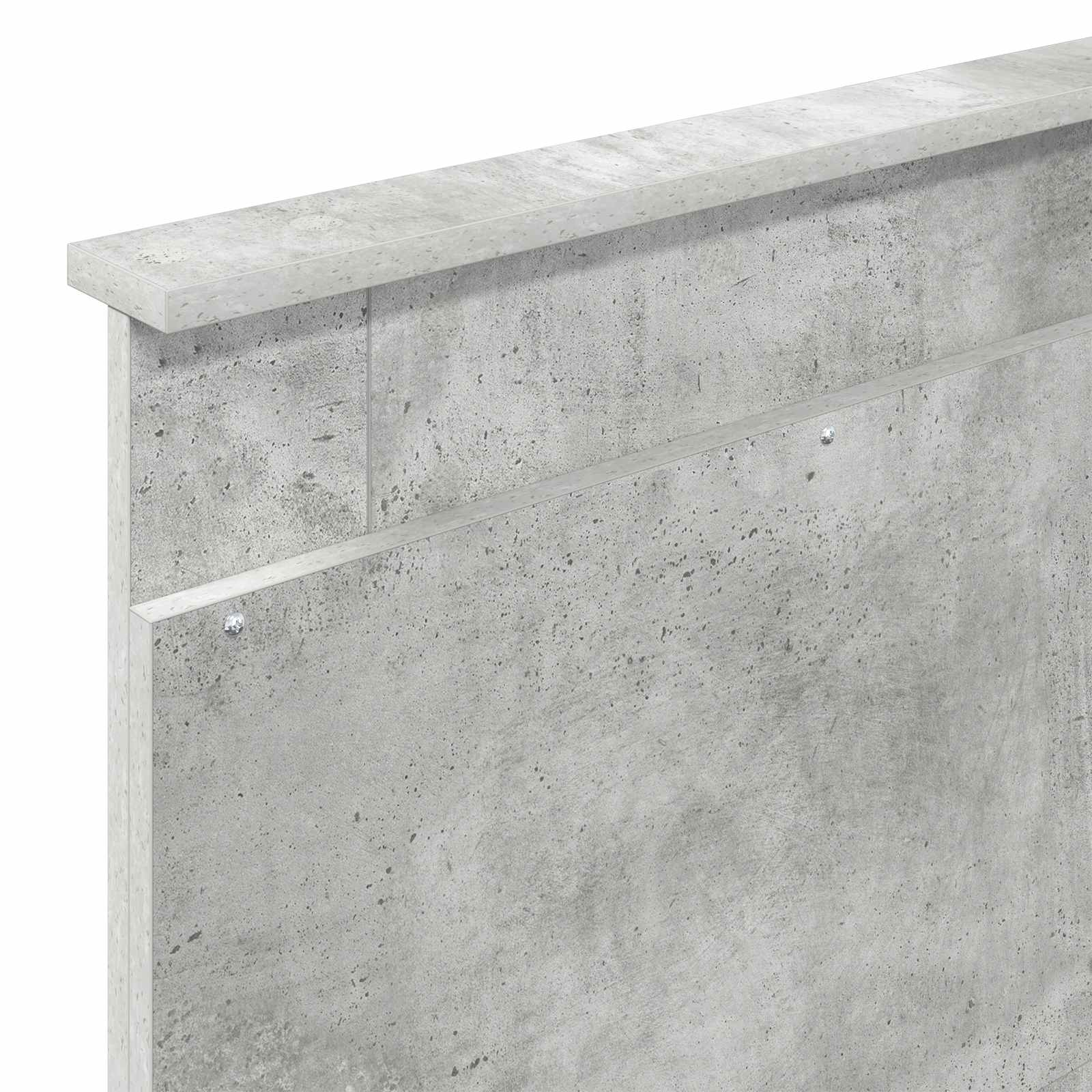 vidaXL Zagłówek Betonowy szary 80 cm Materiał drewnopochodny