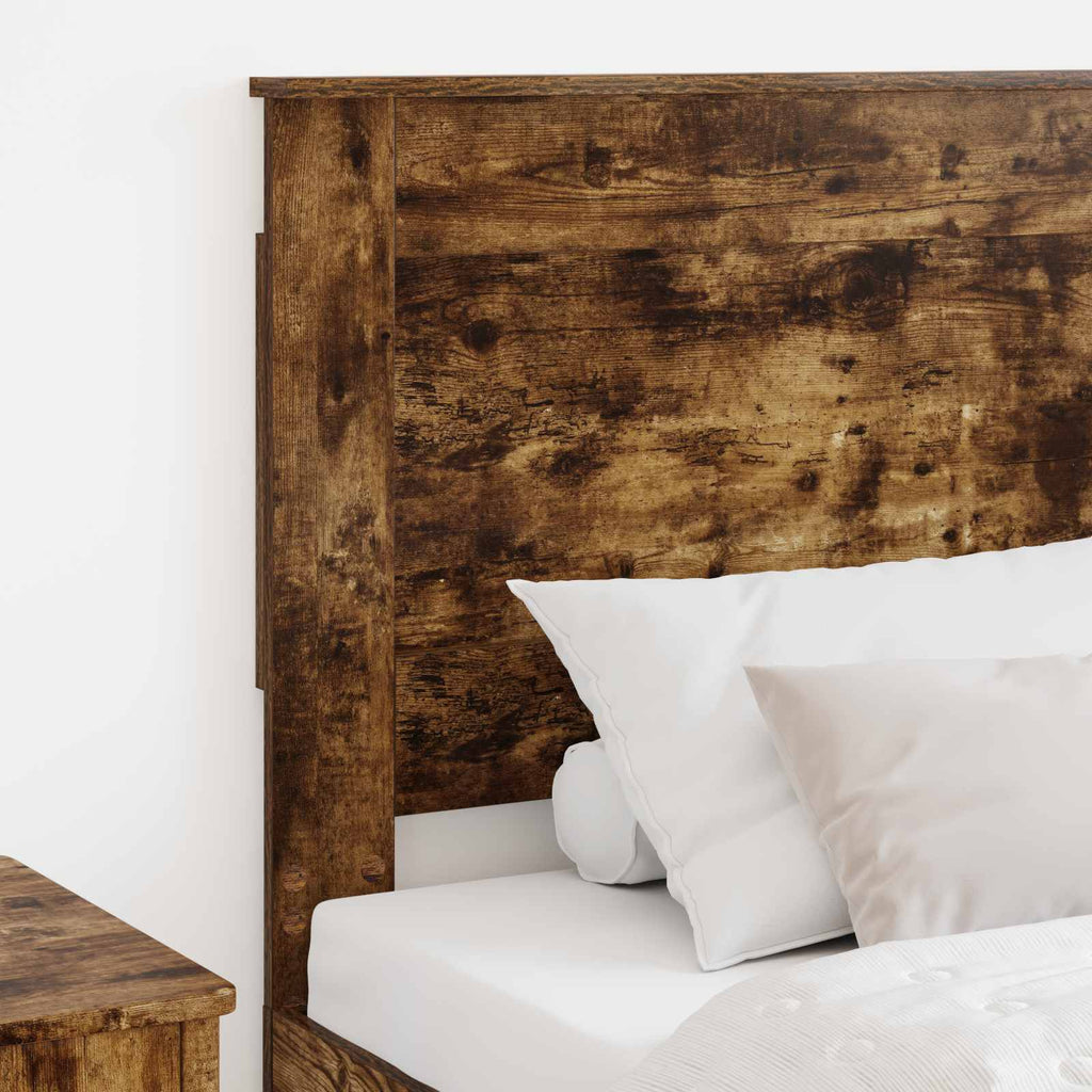 vidaXL Zagłówek Z zagłówkiem Dąb wędzony 80 cm Materiał drewnopochodny