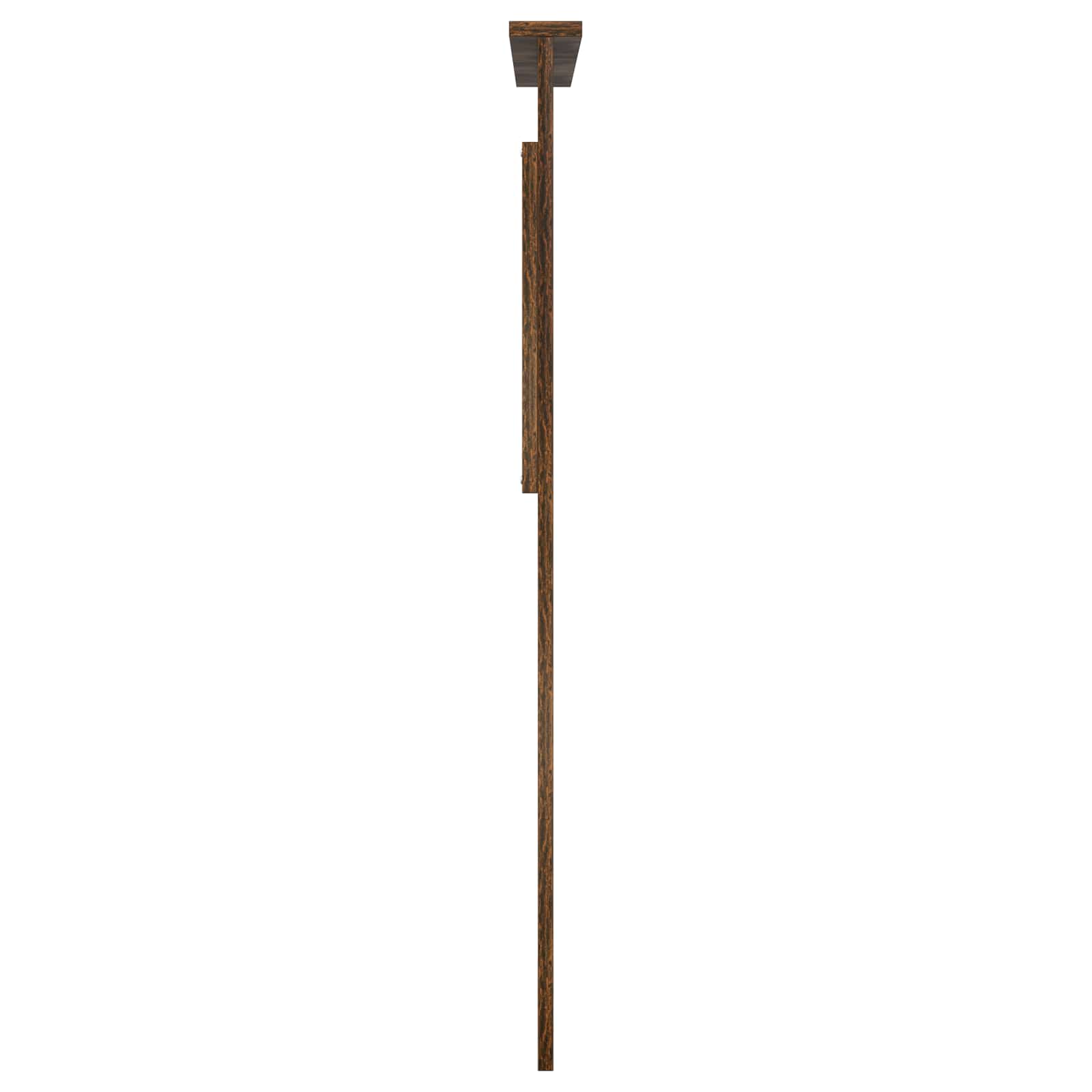 vidaXL Zagłówek Z zagłówkiem Dąb wędzony 80 cm Materiał drewnopochodny
