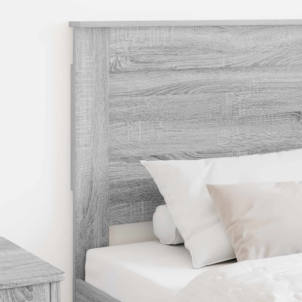 vidaXL Zagłówek Szary Sonoma 80 cm Materiał drewnopochodny