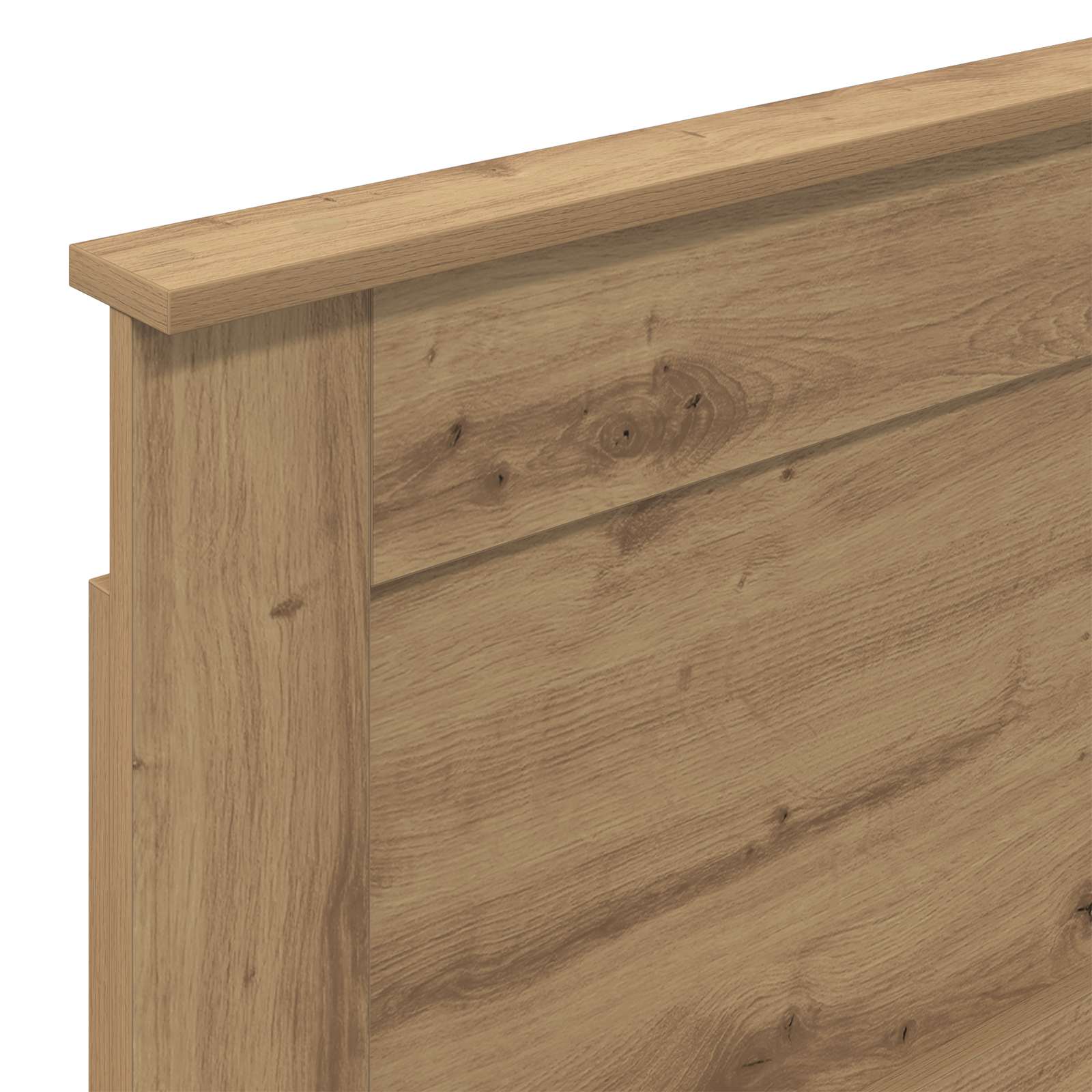 vidaXL Zagłówek Dąb rzemieślniczy 80 cm Materiał drewnopochodny