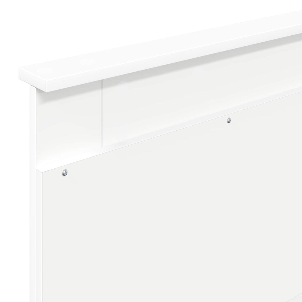 vidaXL Zagłówek Z zagłówkiem Biały 75 cm Materiał drewnopochodny