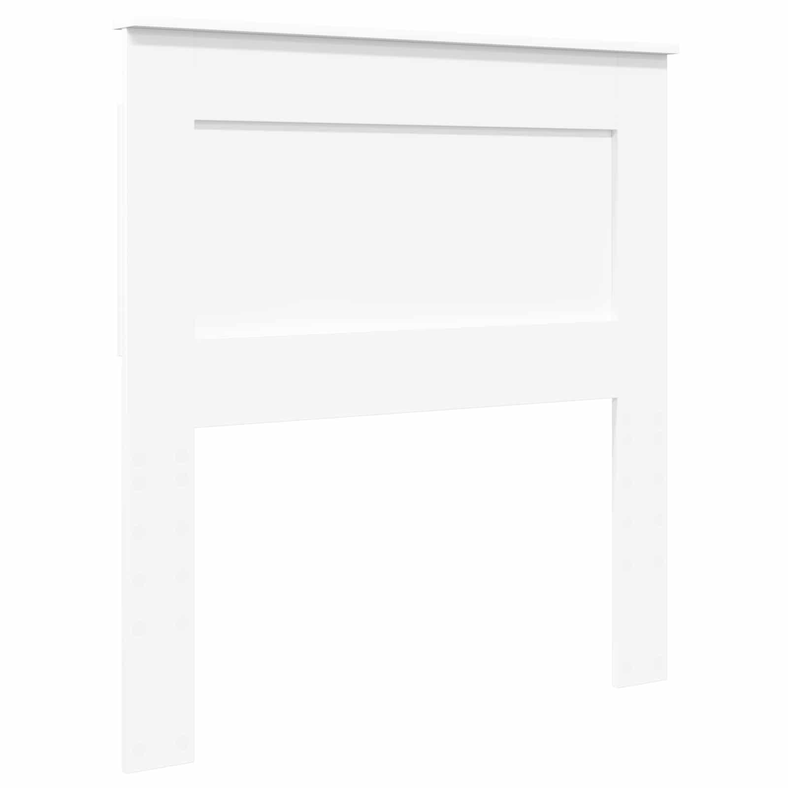 vidaXL Zagłówek Z zagłówkiem Biały 75 cm Materiał drewnopochodny