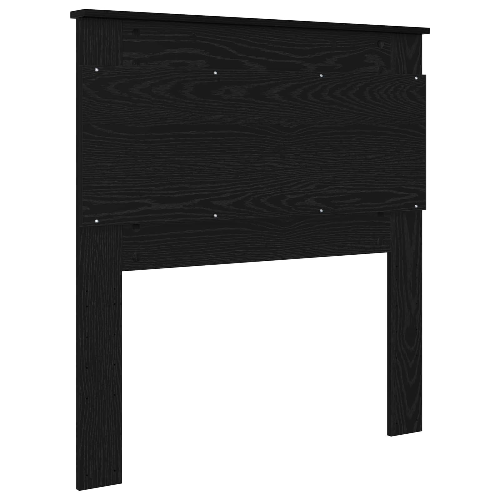 vidaXL Zagłówek Z zagłówkiem Czarny Dąb 75 cm Materiał drewnopochodny