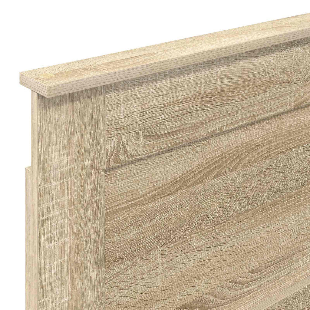 vidaXL Zagłówek Z zagłówkiem Dąb Sonoma 75 cm Materiał drewnopochodny