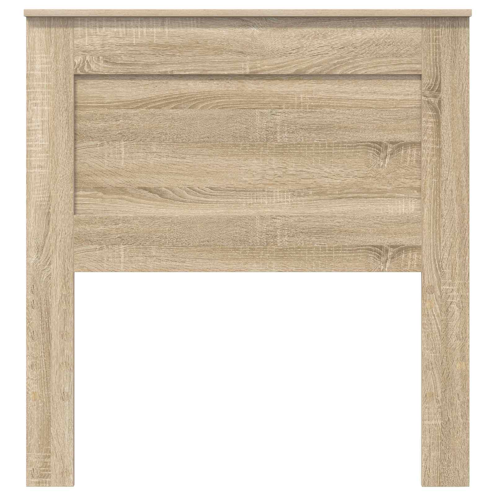 vidaXL Zagłówek Z zagłówkiem Dąb Sonoma 75 cm Materiał drewnopochodny