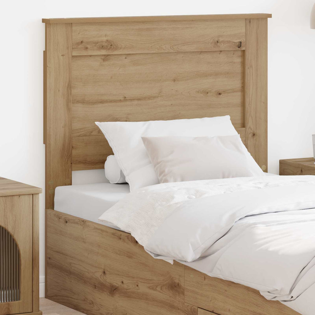 vidaXL Zagłówek Dąb rzemieślniczy 75 cm Materiał drewnopochodny