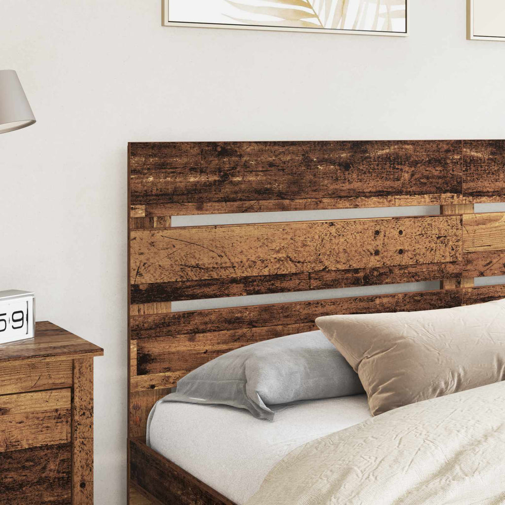 vidaXL Zagłówek Stare drewno Materiał drewnopochodny