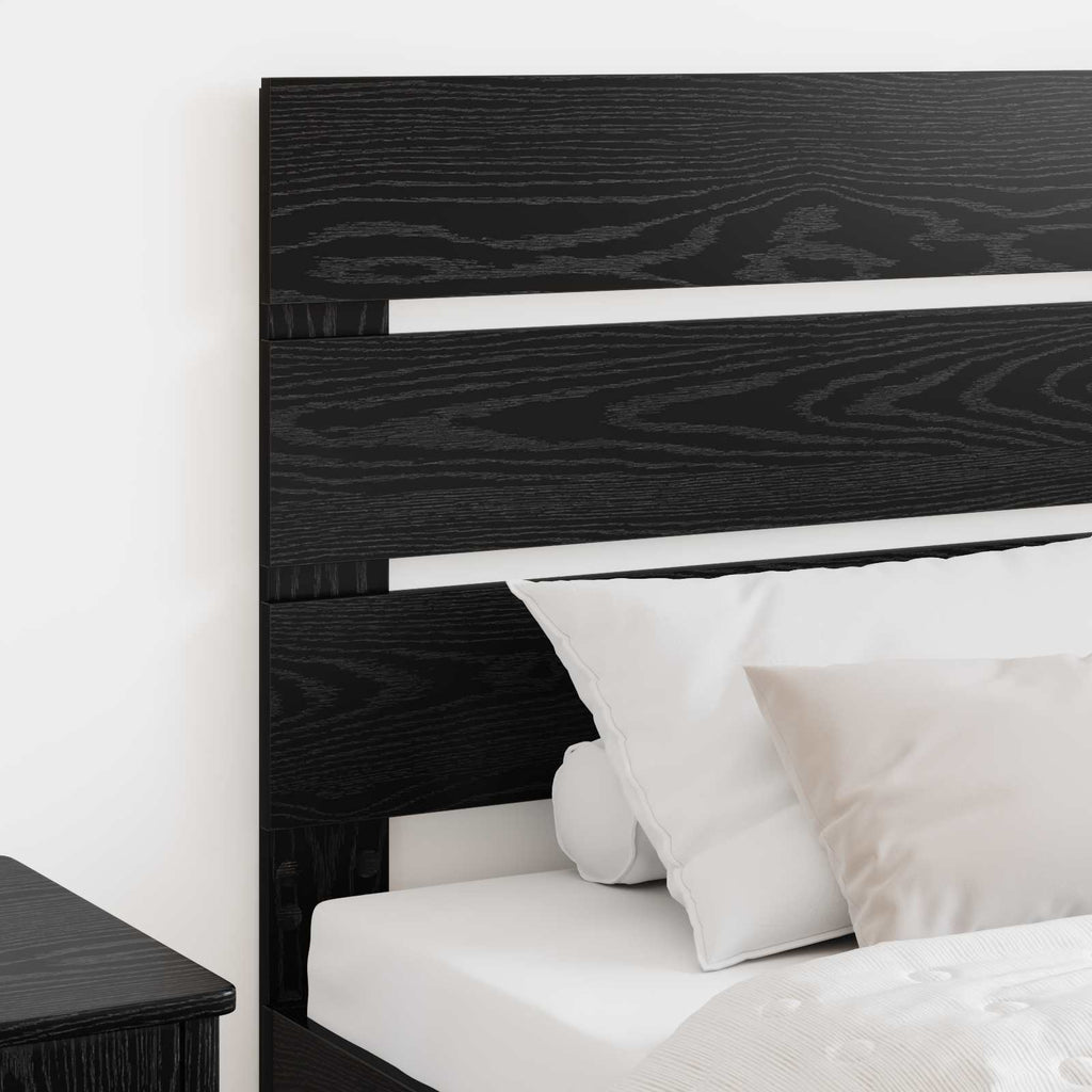 vidaXL Zagłówek Czarny Dąb Materiał drewnopochodny