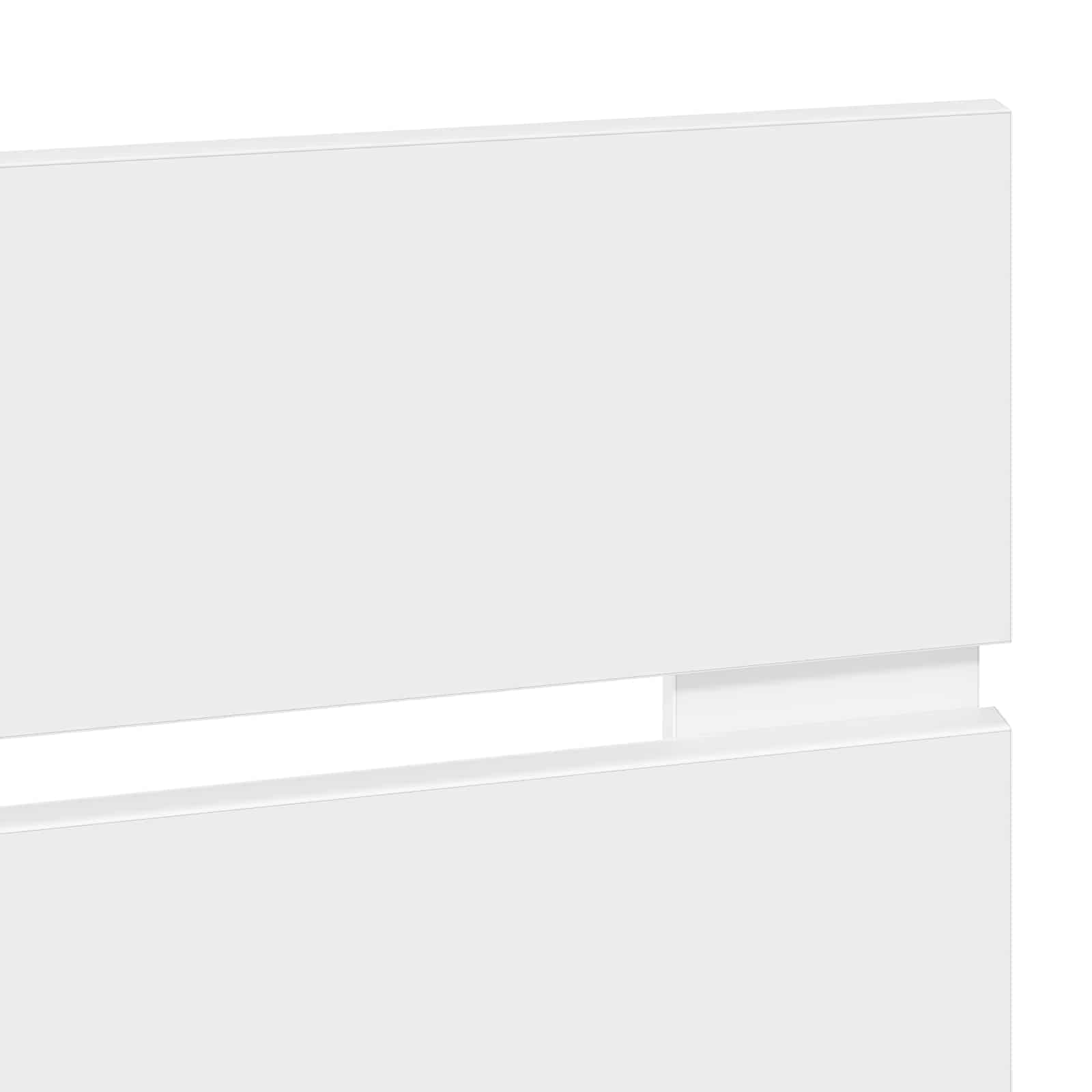 vidaXL Zagłówek Biały Materiał drewnopochodny