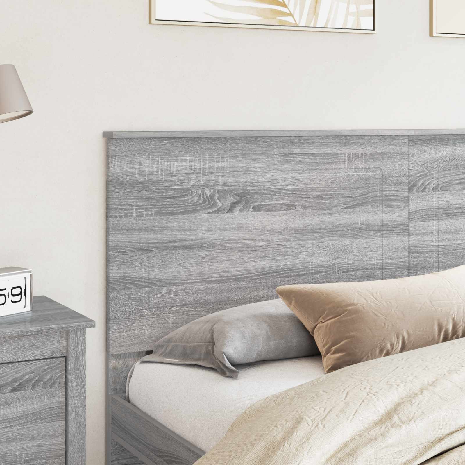 vidaXL Zagłówek Szary Sonoma 100 cm Drewno inżynieryjne
