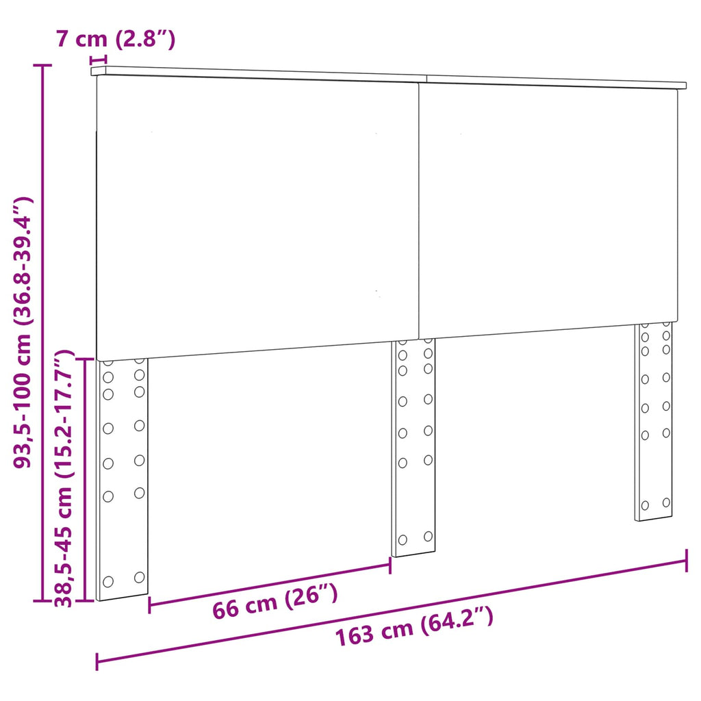 vidaXL Zagłówek Stare drewno 100 cm Drewno inżynieryjne