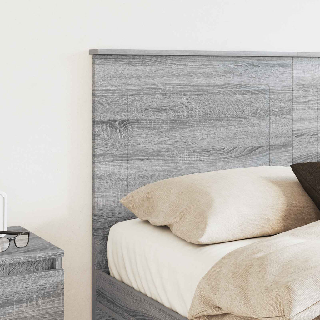 vidaXL Zagłówek Szary Sonoma 100 cm Drewno inżynieryjne