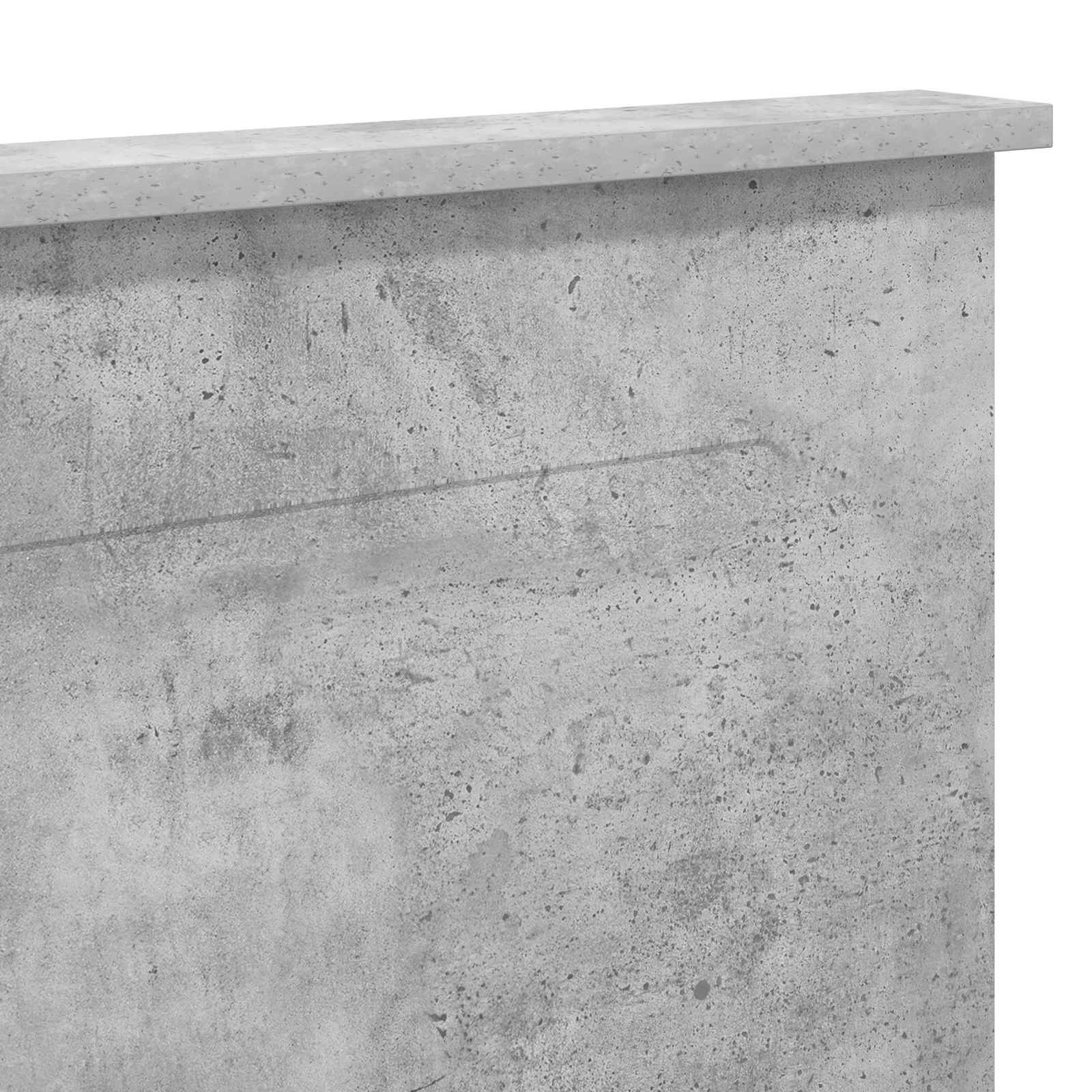 vidaXL Zagłówek Betonowy Szary 100 cm Drewno inżynieryjne
