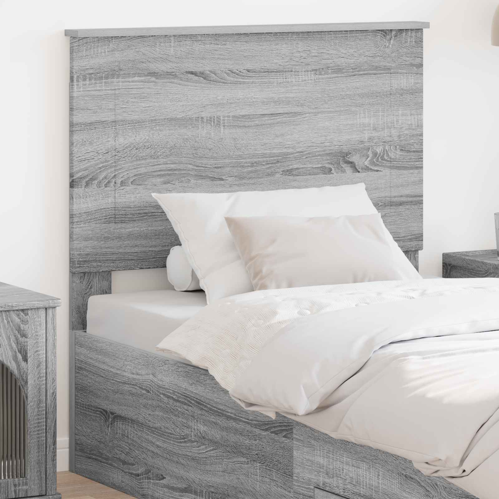 vidaXL Zagłówek Szary Sonoma 100 cm Drewno inżynieryjne