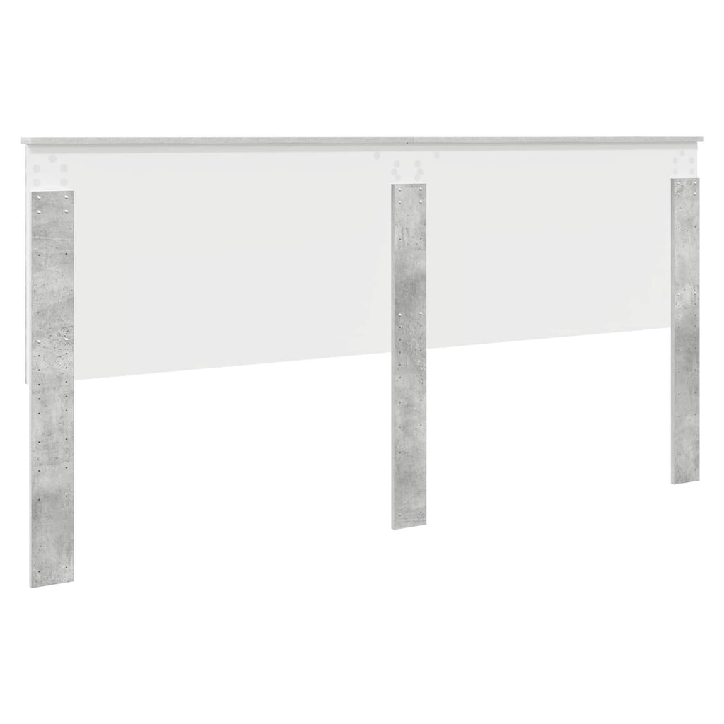 vidaXL Zagłówek Betonowy szary 200 cm Materiał drewnopochodny