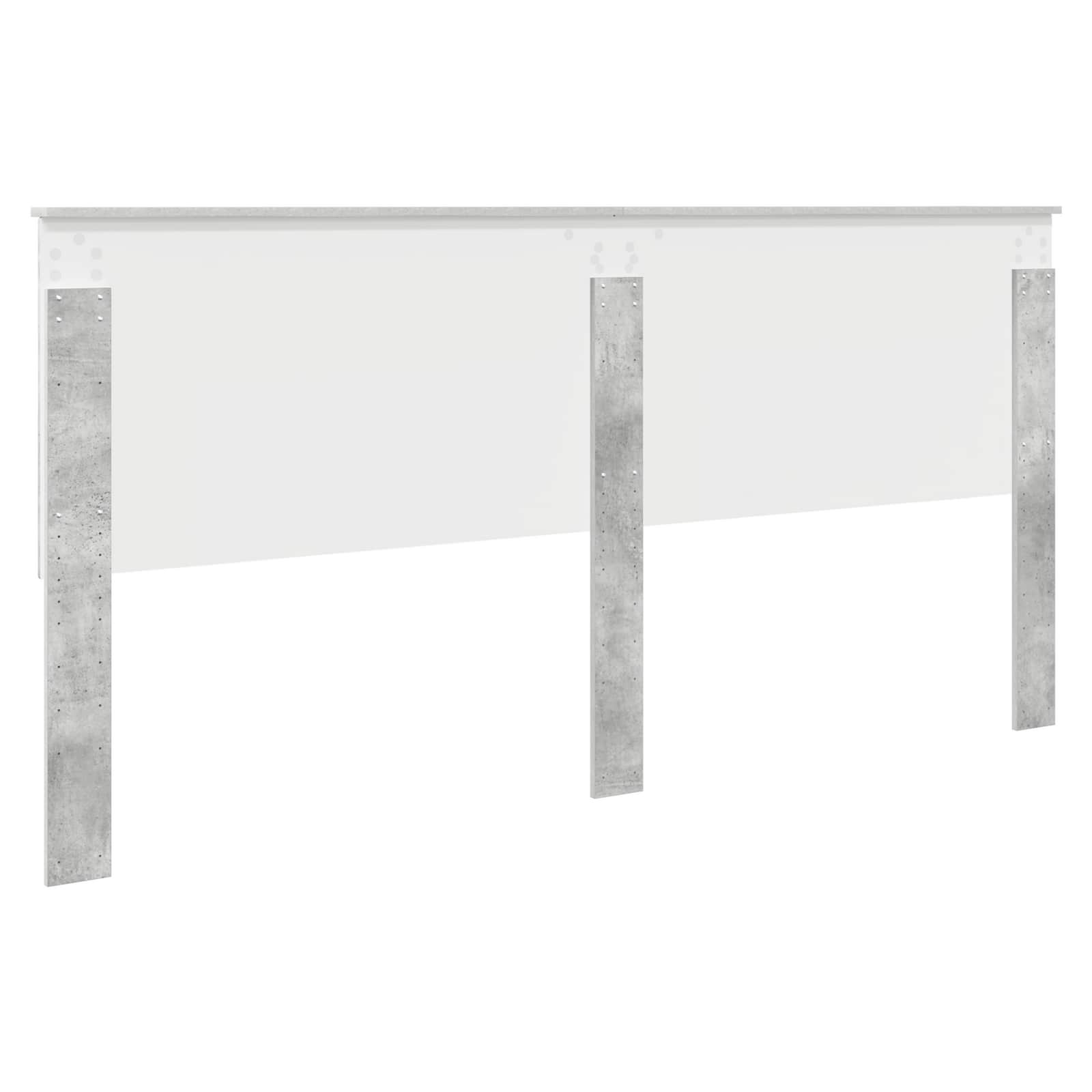 vidaXL Zagłówek Betonowy szary 200 cm Materiał drewnopochodny