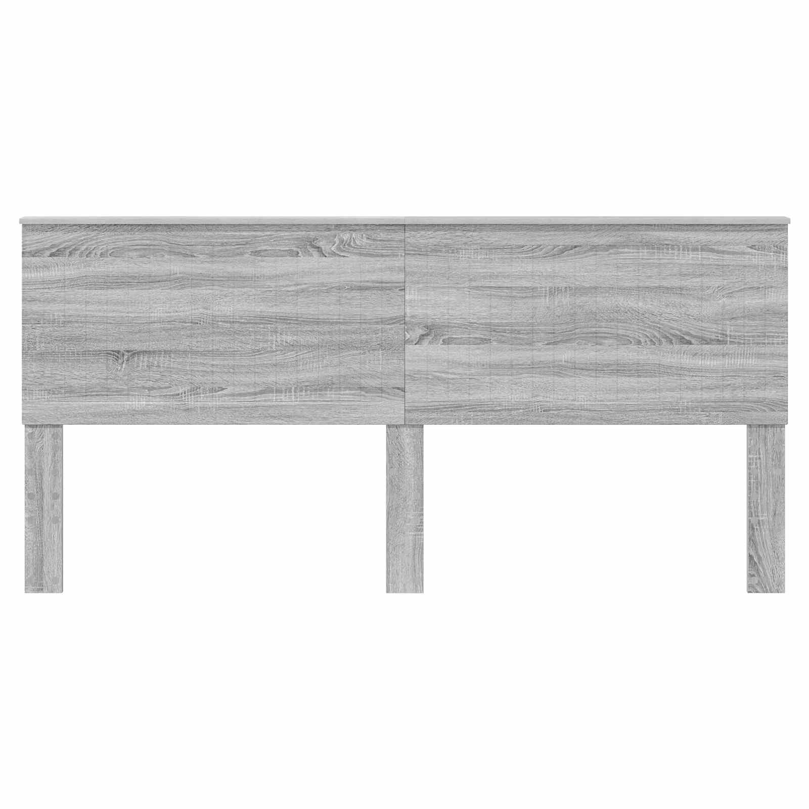vidaXL Zagłówek Szary Sonoma 200 cm Materiał drewnopochodny
