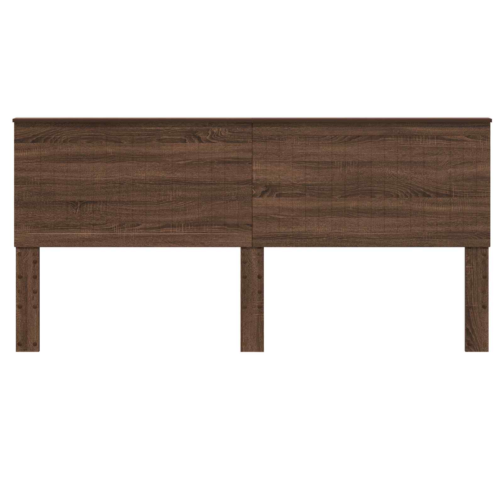 vidaXL Zagłówek Brązowy dąb 200 cm Materiał drewnopochodny