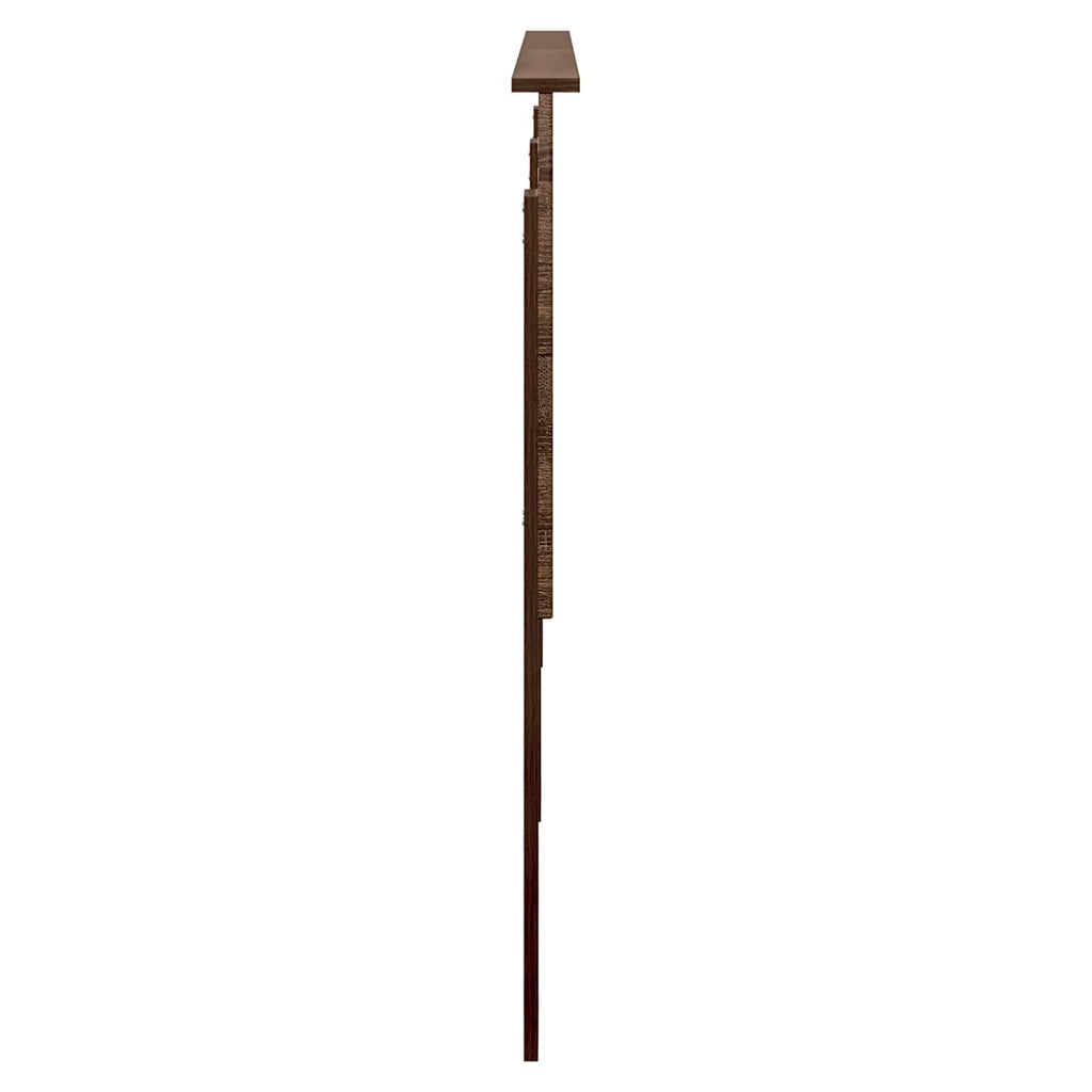 vidaXL Zagłówek Brązowy dąb 200 cm Materiał drewnopochodny