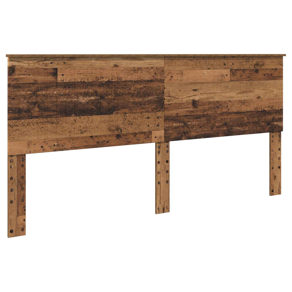 vidaXL Zagłówek Stare drewno 200 cm Materiał drewnopochodny