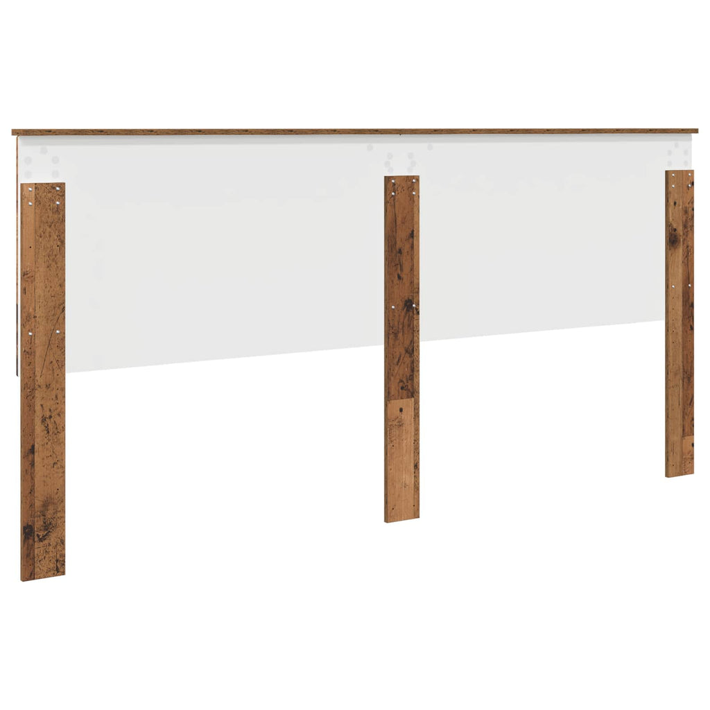 vidaXL Zagłówek Stare drewno 200 cm Materiał drewnopochodny