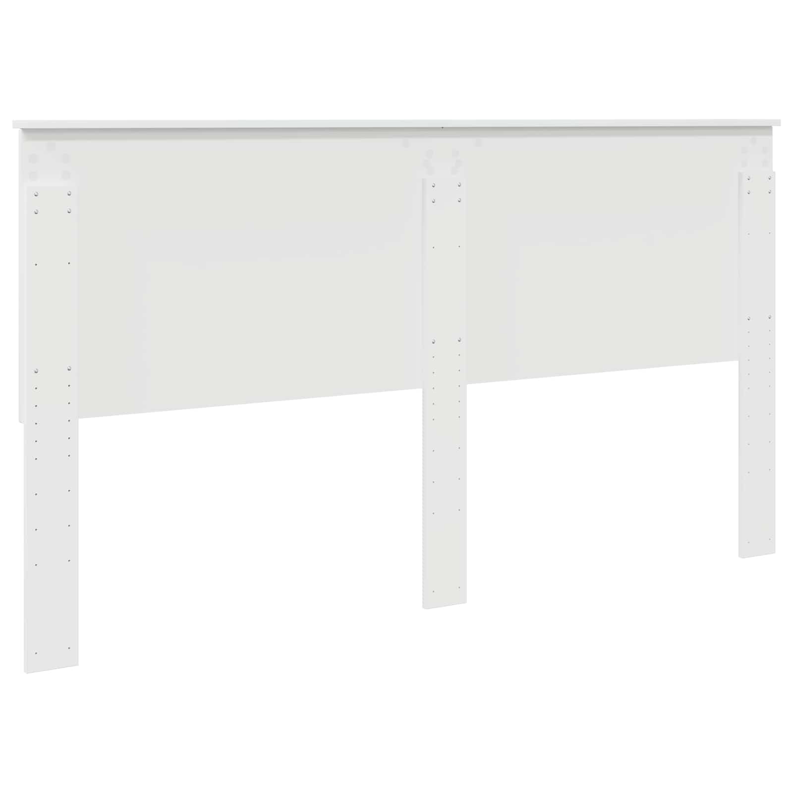 vidaXL Zagłówek Z zagłówkiem Biały 180 cm Materiał drewnopochodny