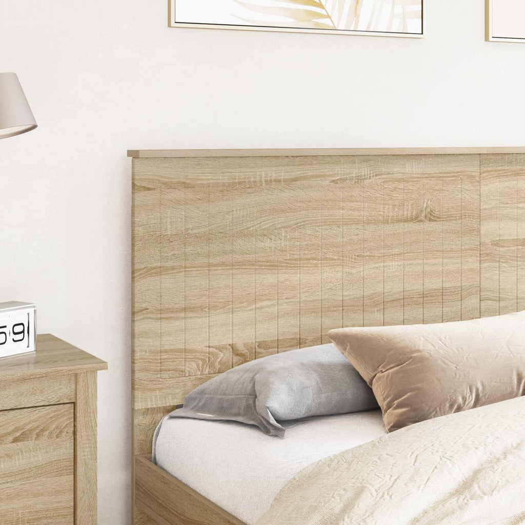 vidaXL Zagłówek Z zagłówkiem Dąb Sonoma 180 cm Materiał drewnopochodny