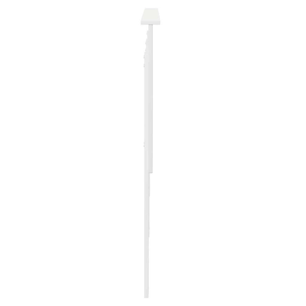 vidaXL Zagłówek Błyszcząca biel 180 cm Materiał drewnopochodny
