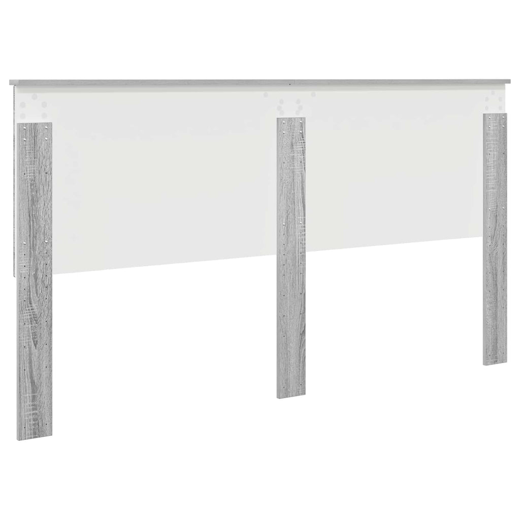 vidaXL Zagłówek Szary Sonoma 180 cm Materiał drewnopochodny