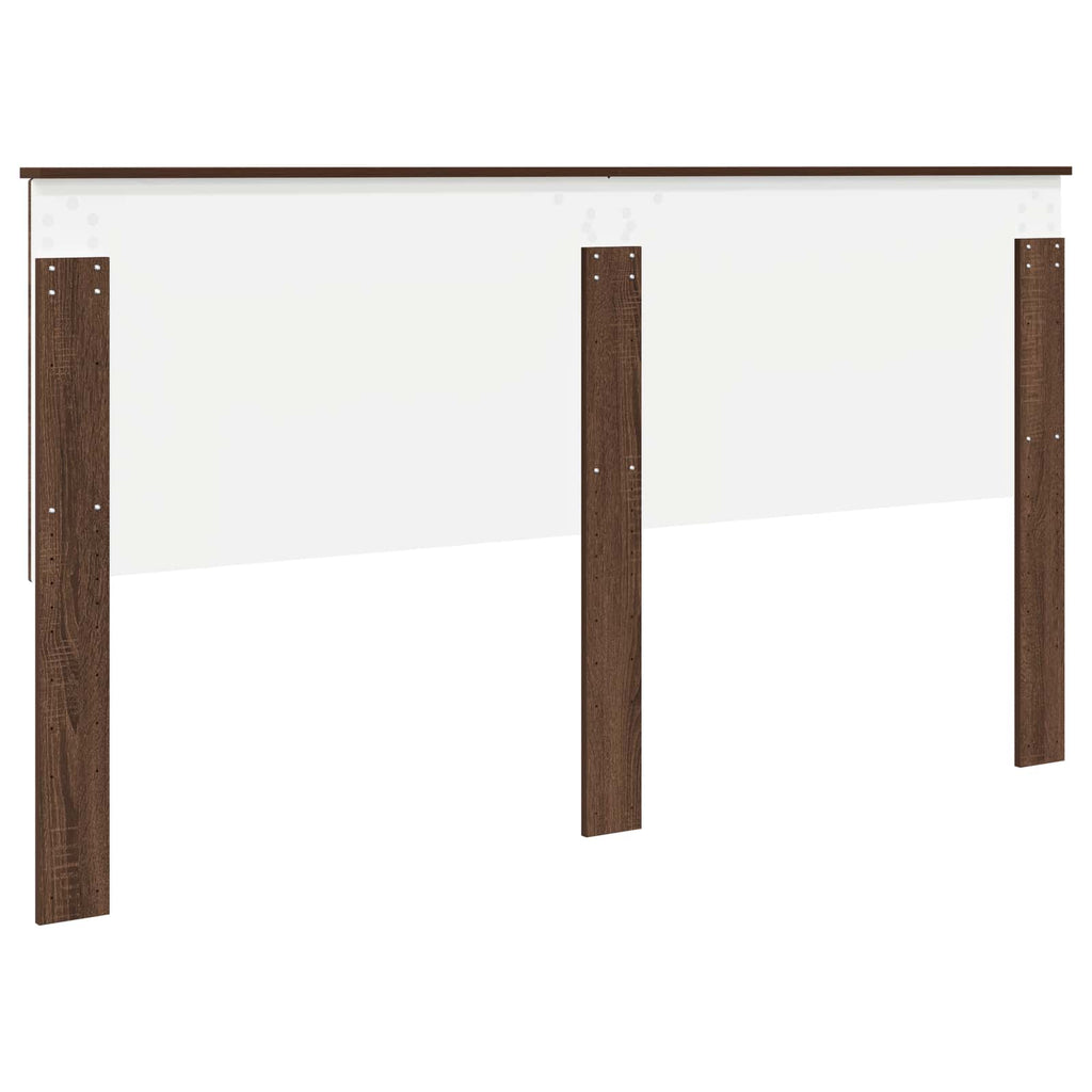 vidaXL Zagłówek Brązowy dąb 180 cm Materiał drewnopochodny