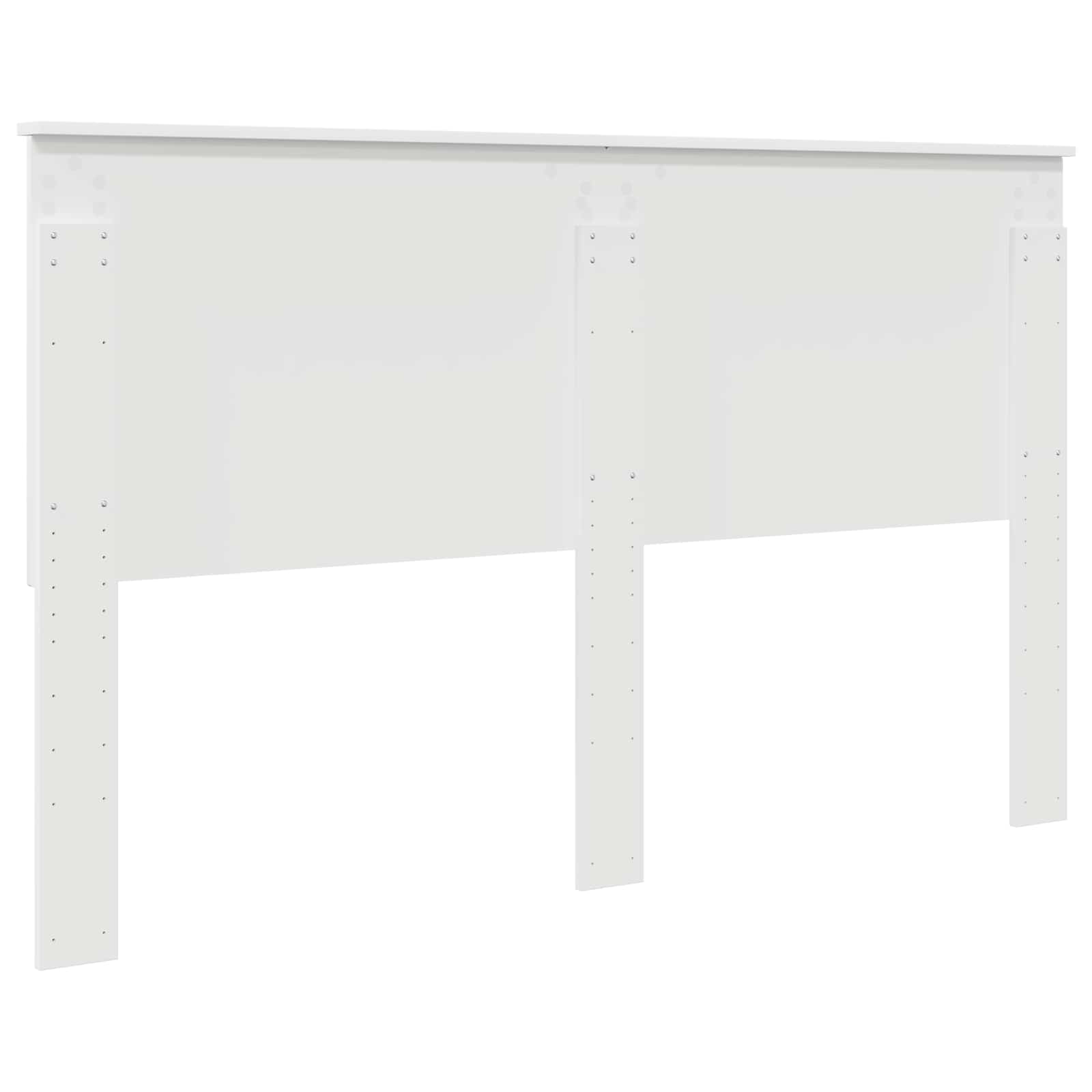 vidaXL Zagłówek Z zagłówkiem Biały 160 cm Materiał drewnopochodny