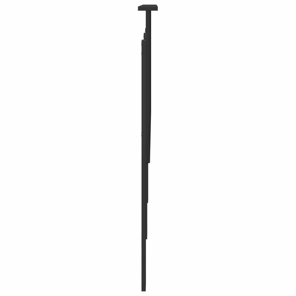 vidaXL Zagłówek Z zagłówkiem Czarny Dąb 160 cm Materiał drewnopochodny