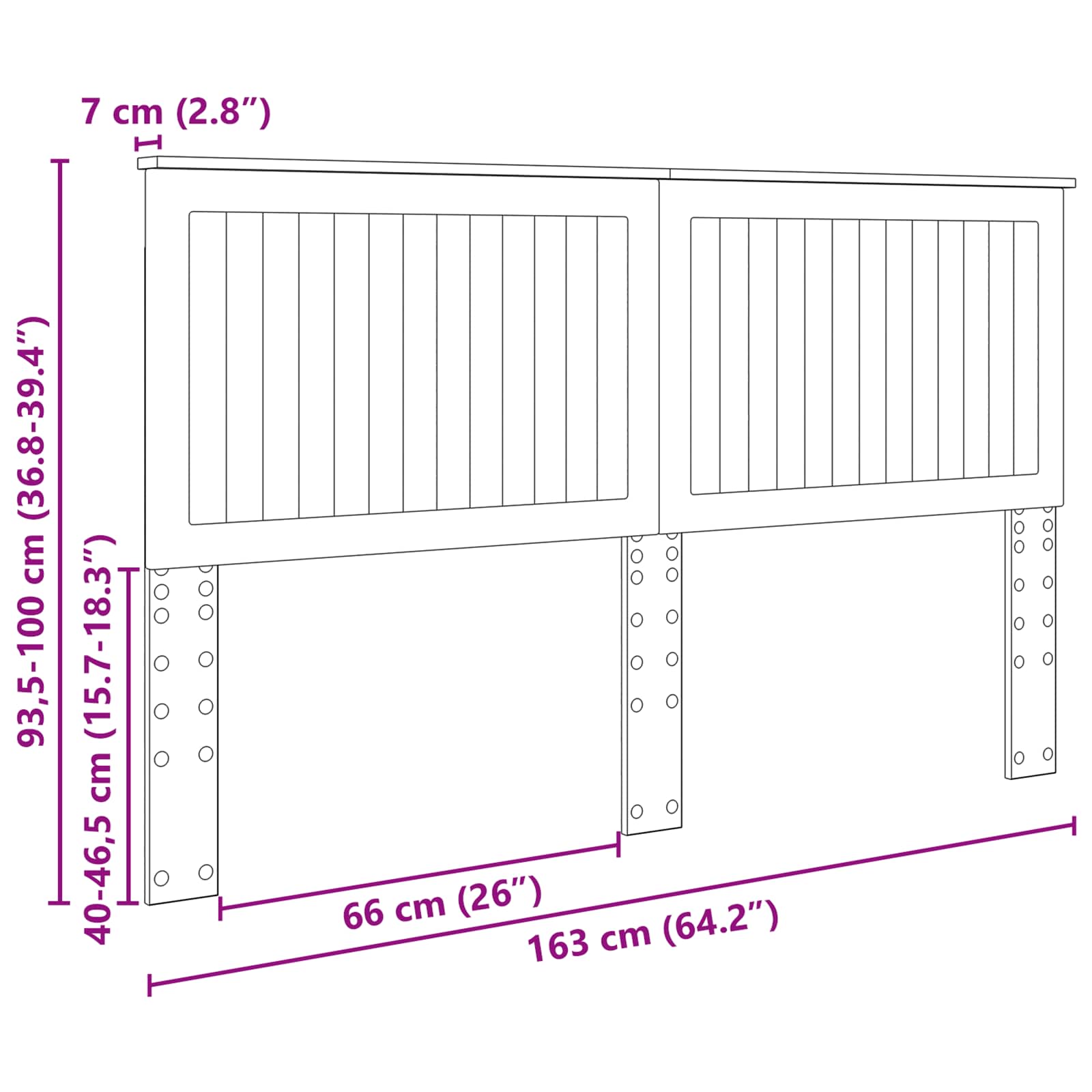 vidaXL Zagłówek Z zagłówkiem Czarny Dąb 160 cm Materiał drewnopochodny