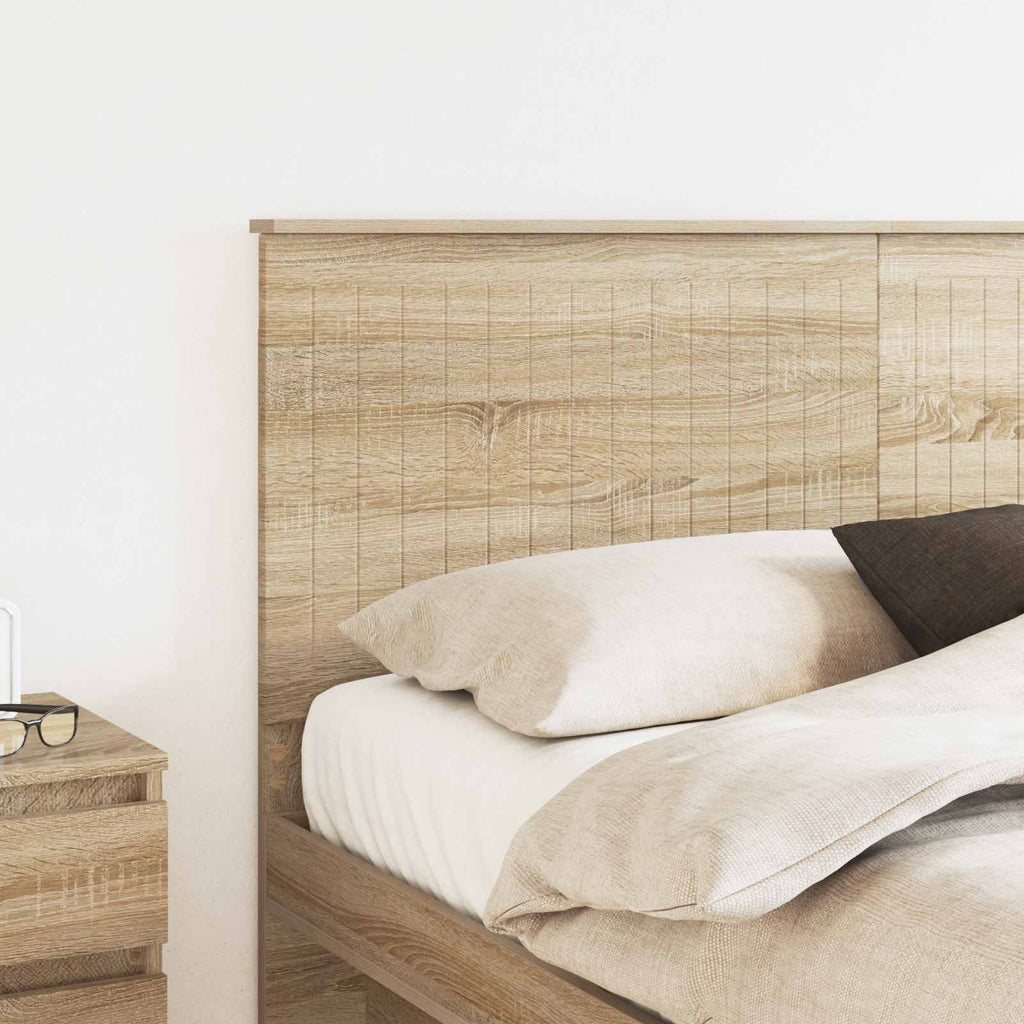 vidaXL Zagłówek Z zagłówkiem Dąb Sonoma 160 cm Materiał drewnopochodny