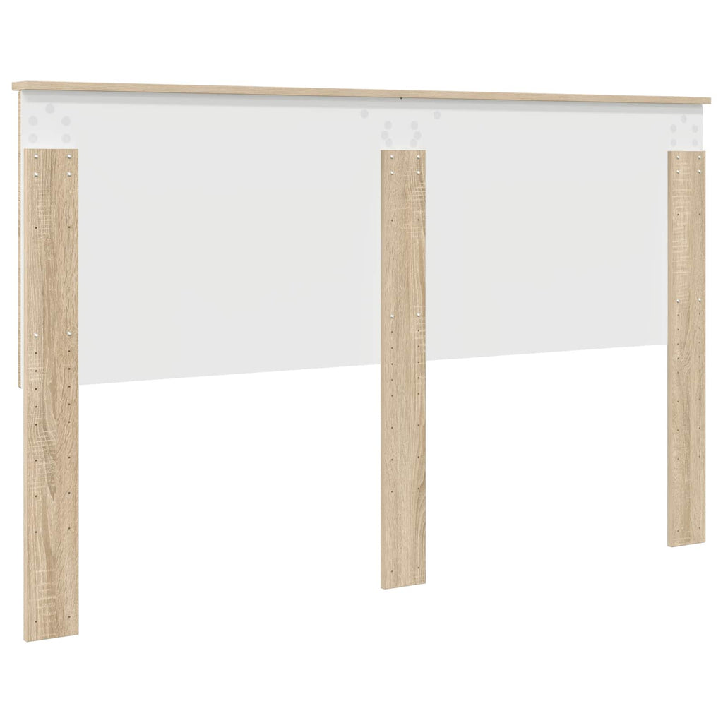 vidaXL Zagłówek Z zagłówkiem Dąb Sonoma 160 cm Materiał drewnopochodny