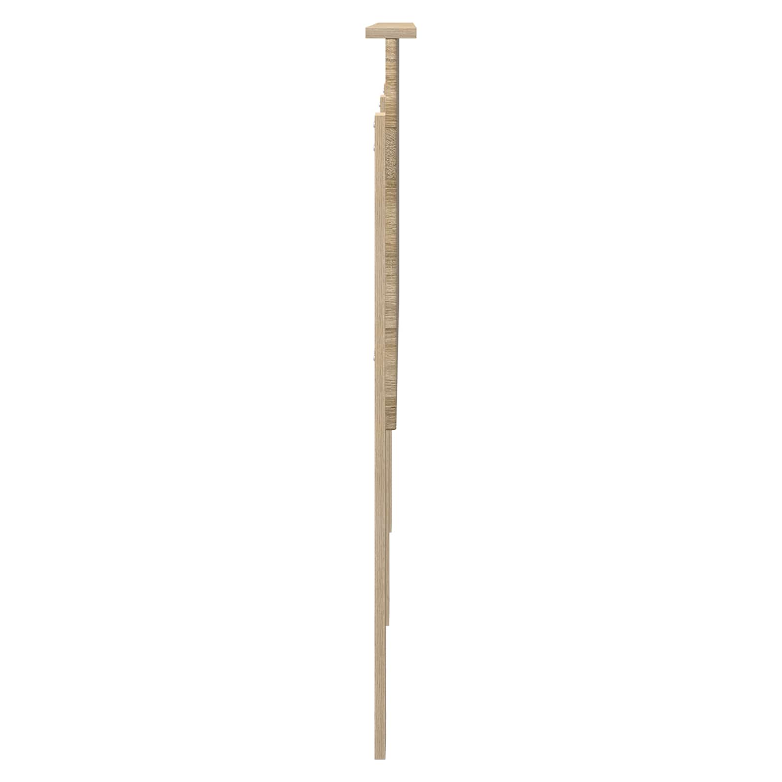 vidaXL Zagłówek Z zagłówkiem Dąb Sonoma 160 cm Materiał drewnopochodny