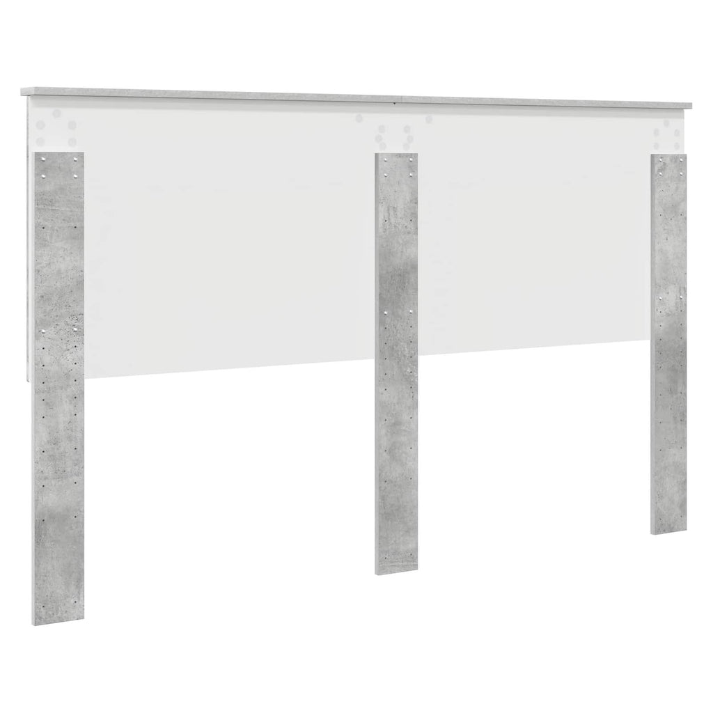 vidaXL Zagłówek Betonowy szary 160 cm Materiał drewnopochodny