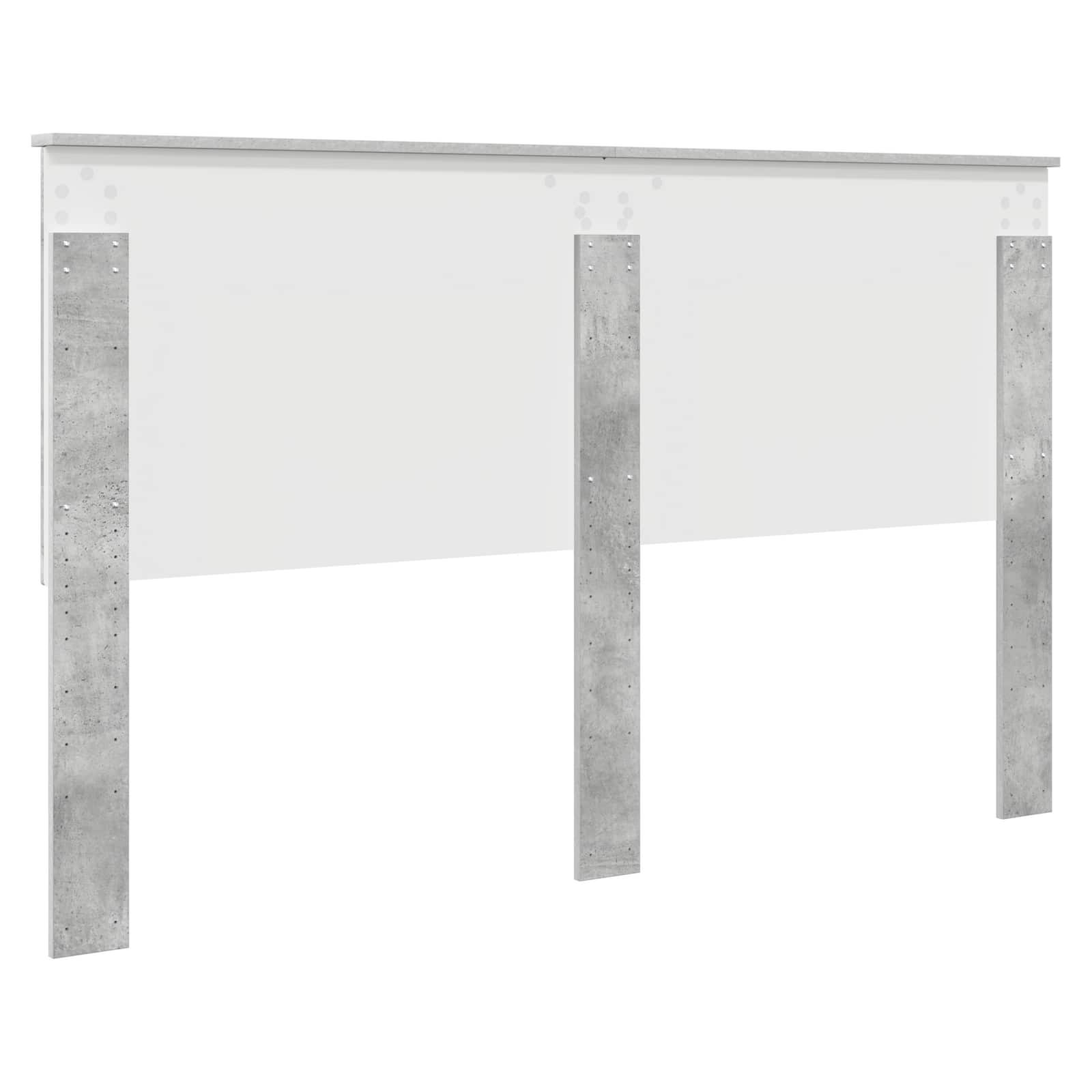 vidaXL Zagłówek Betonowy szary 160 cm Materiał drewnopochodny