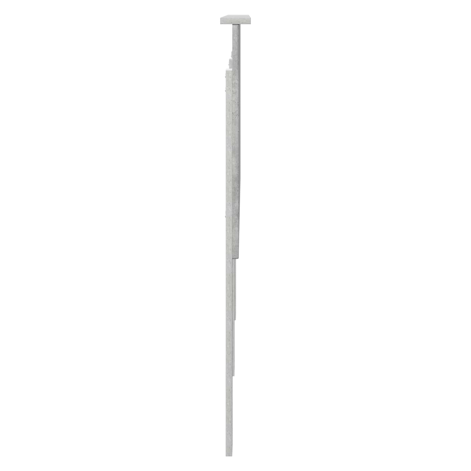 vidaXL Zagłówek Betonowy szary 160 cm Materiał drewnopochodny