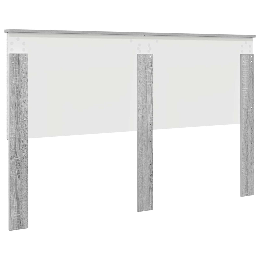 vidaXL Zagłówek Szary Sonoma 160 cm Materiał drewnopochodny