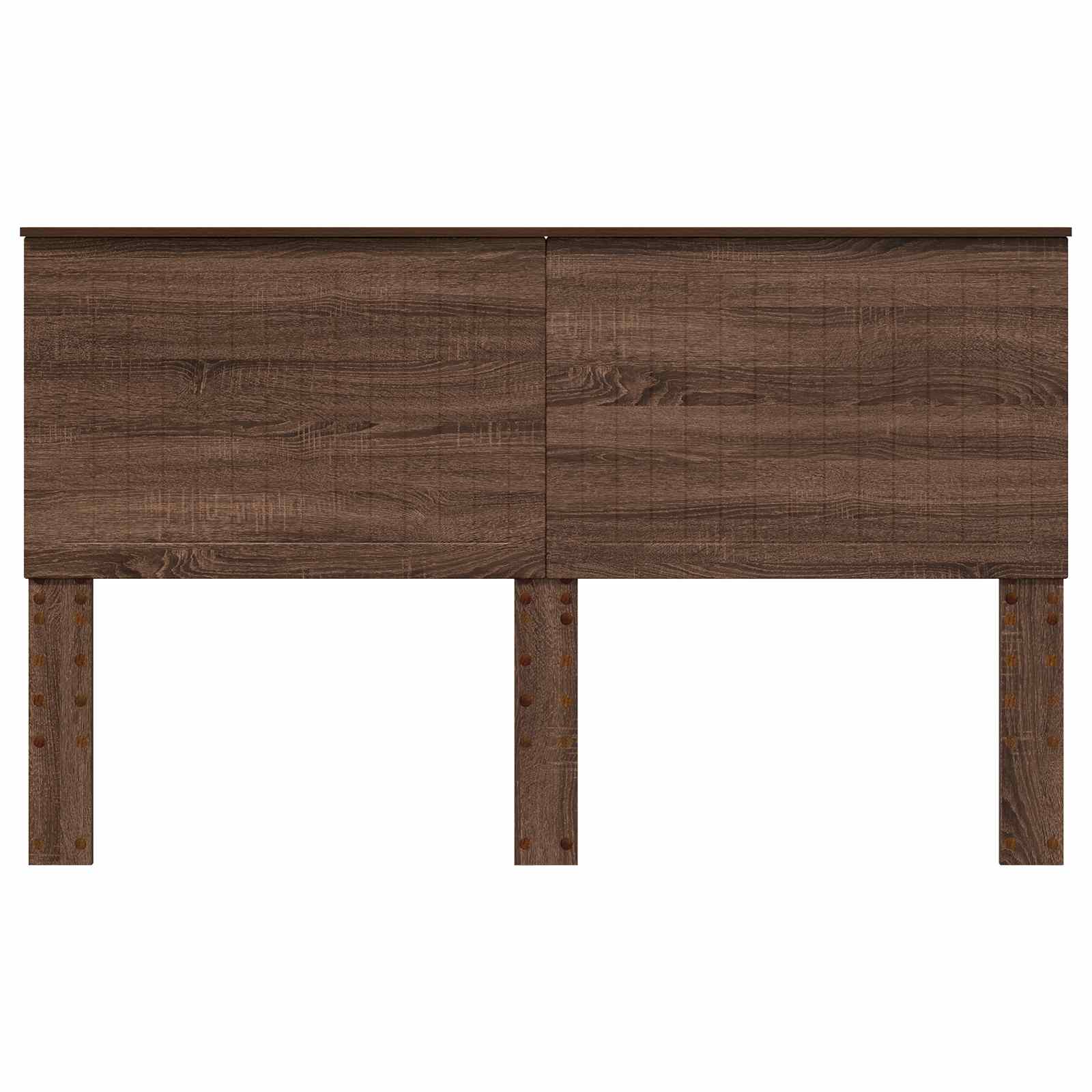 vidaXL Zagłówek Brązowy dąb 160 cm Materiał drewnopochodny