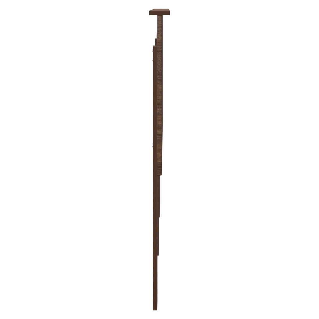 vidaXL Zagłówek Brązowy dąb 160 cm Materiał drewnopochodny