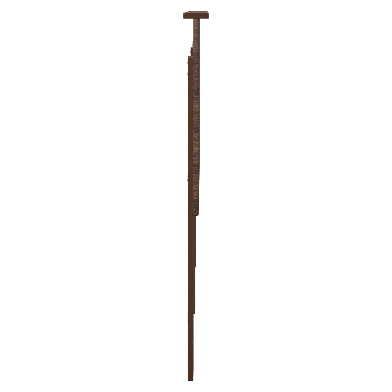 vidaXL Zagłówek Brązowy dąb 160 cm Materiał drewnopochodny