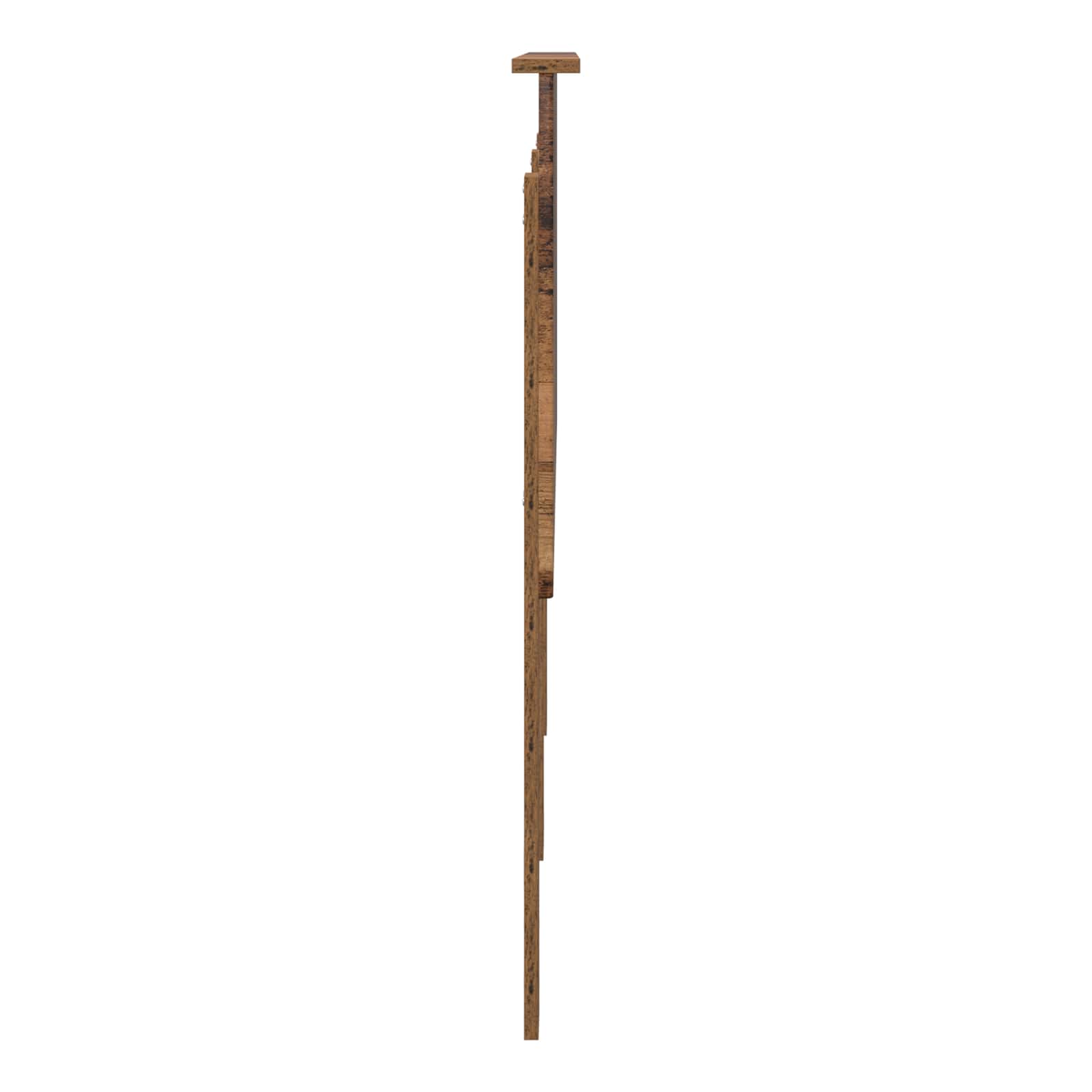 vidaXL Zagłówek Stare drewno 160 cm Materiał drewnopochodny
