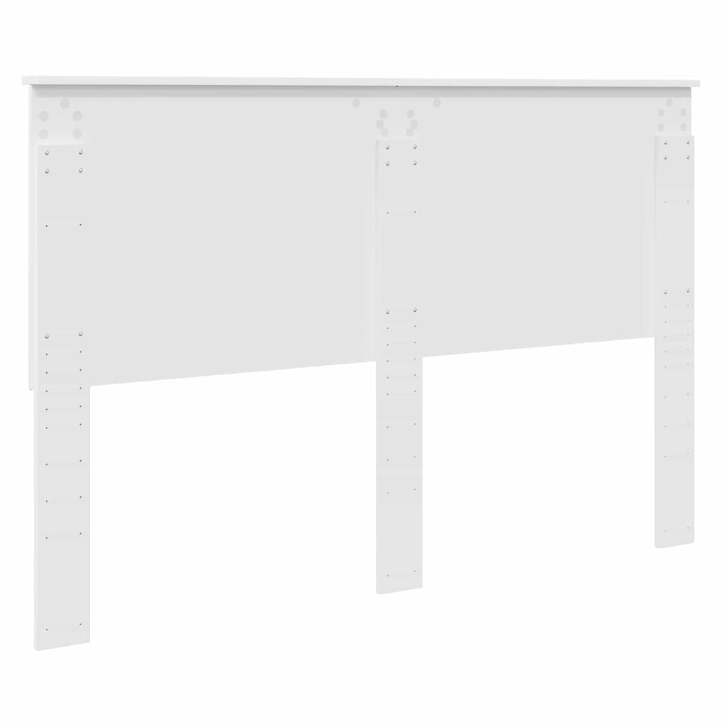 vidaXL Zagłówek Z zagłówkiem Biały 150 cm Materiał drewnopochodny