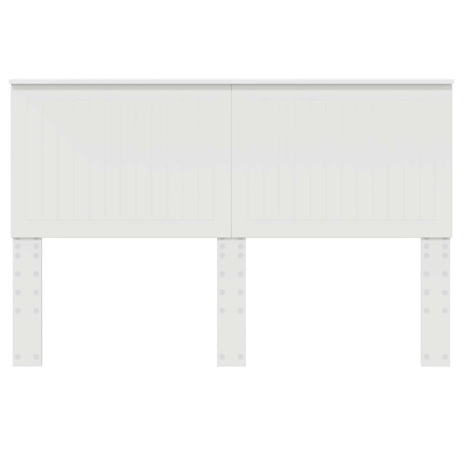 vidaXL Zagłówek Z zagłówkiem Biały 150 cm Materiał drewnopochodny