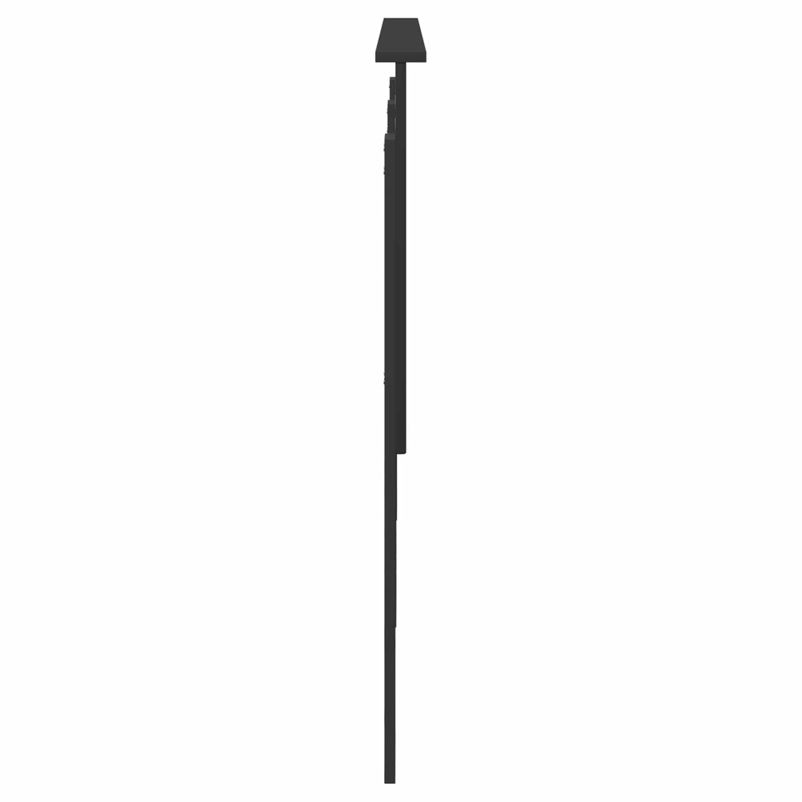 vidaXL Zagłówek Z zagłówkiem Czarny Dąb 150 cm Materiał drewnopochodny