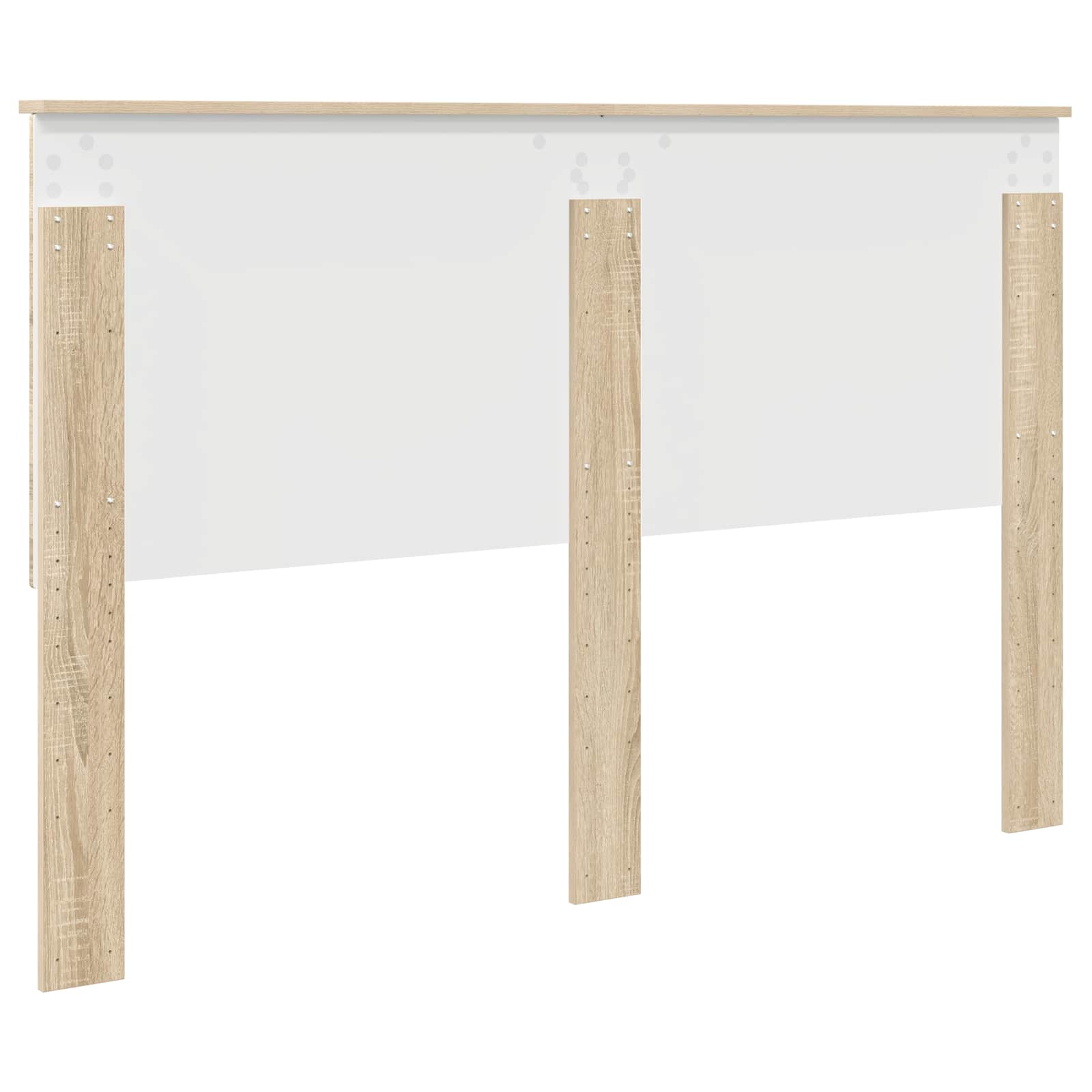 vidaXL Zagłówek Z zagłówkiem Dąb Sonoma 150 cm Materiał drewnopochodny